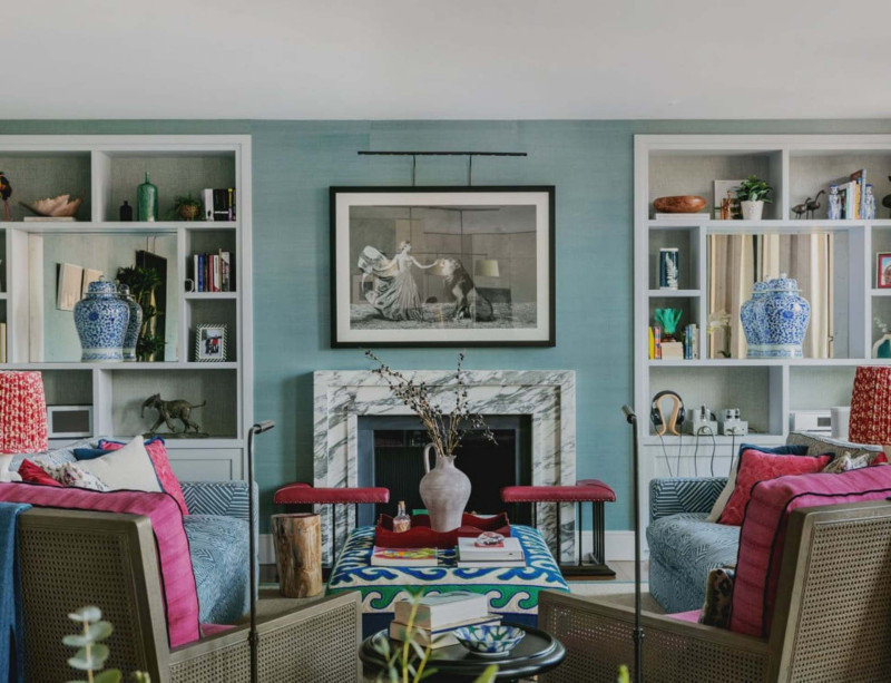best non-toxic paints, beautiful residential painting and decorating project in Chelsea by using Little Greene and Farrow and Ball paints